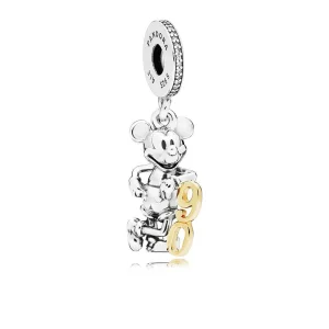 (immagine per) Charm Pendente PANDORA Disney, il 90 ° anniversario di Topolino Edizione limitata Bicolore