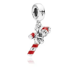 (immagine per) Disney, Charm Bastoncino di Zucchero con Mickey Mouse Babbo Natale - PANDORA