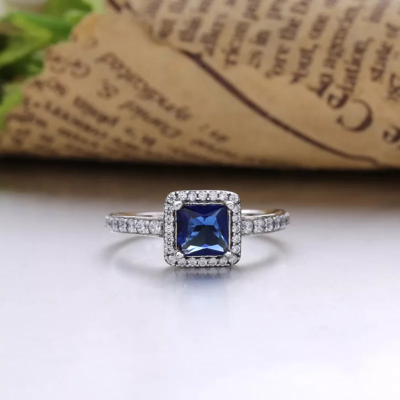 (immagine per) Anello Eterna Eleganza Blu - PANDORA - Visualizza 2