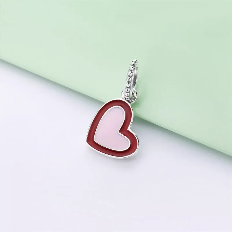 (immagine per) Charm Cuore d’Amore Asimmetrici - PANDORA 797820ENMX - Visualizza 2