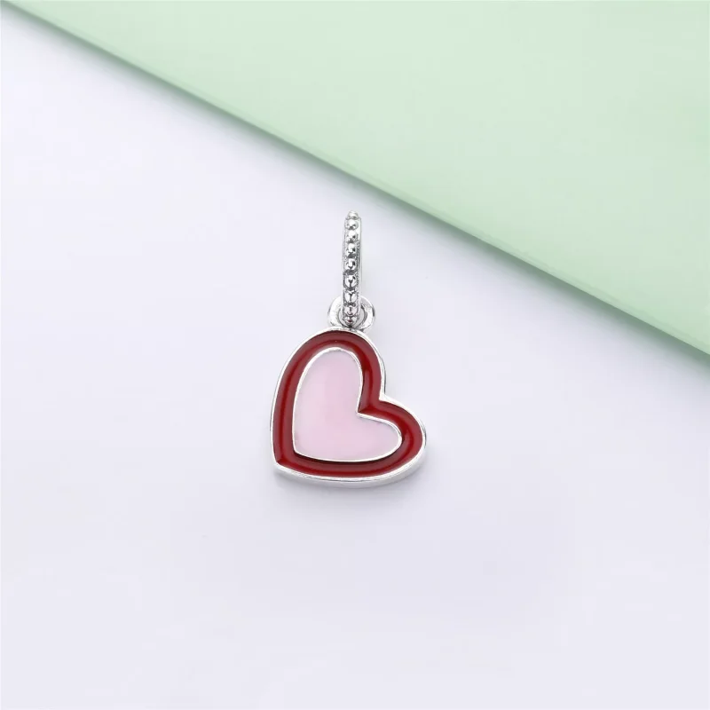 (immagine per) Charm Cuore d’Amore Asimmetrici - PANDORA 797820ENMX - Visualizza 3