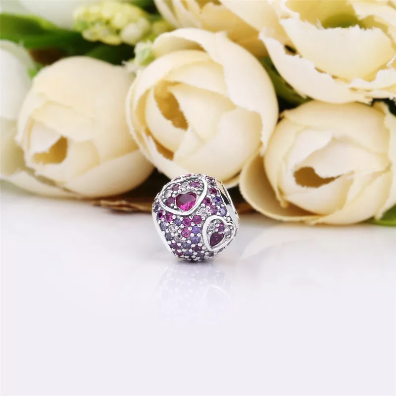 (immagine per) Charm Cuore d’Amore Asimmetrici - PANDORA 797826CZRMX - Visualizza 3