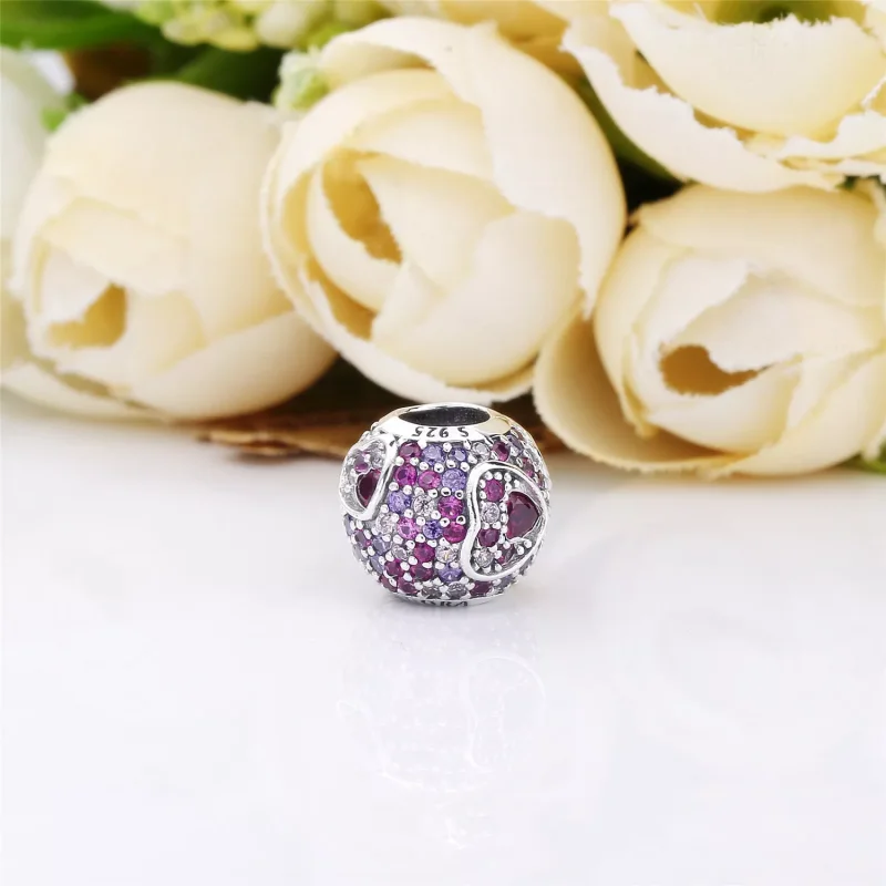 (immagine per) Charm Cuore d’Amore Asimmetrici - PANDORA 797826CZRMX - Visualizza 4