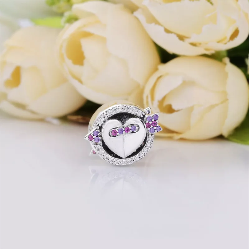 (immagine per) Charm Freccia e Cuore Scintillanti - PANDORA - Visualizza 2