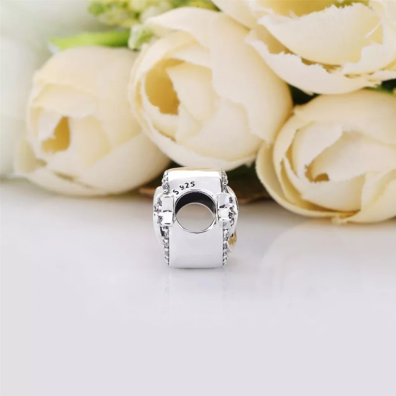 (immagine per) Charm Freccia e Cuore Scintillanti - PANDORA - Visualizza 4