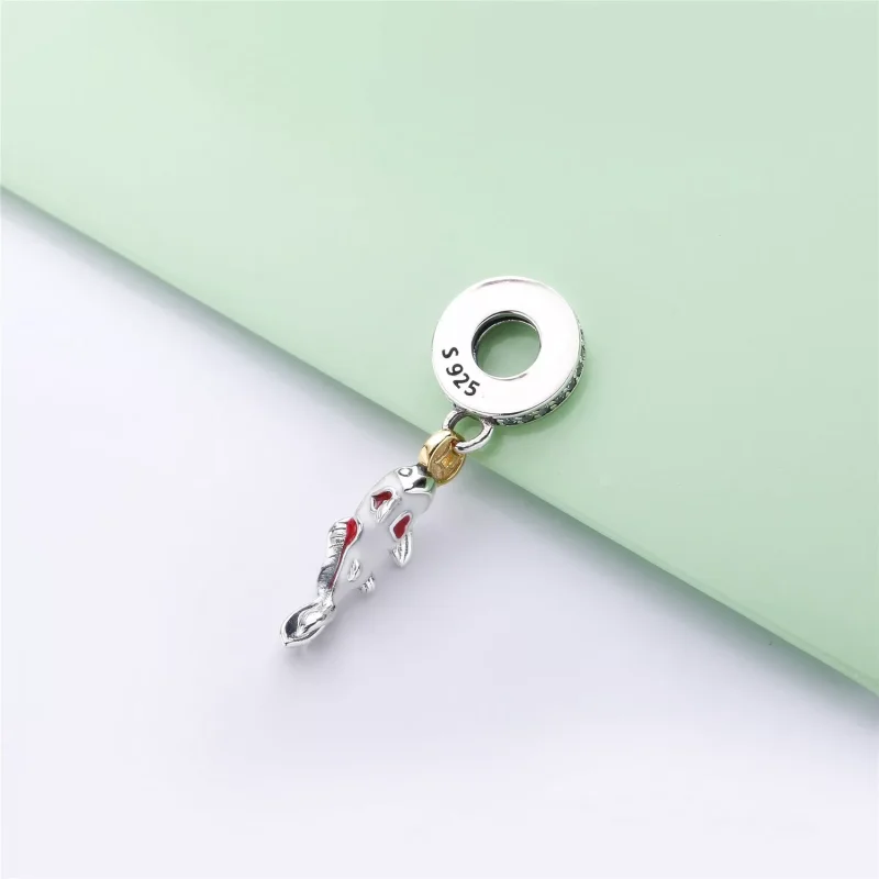 (immagine per) Charm PANDORA Buona fortuna carpa Bicolore - Visualizza 3
