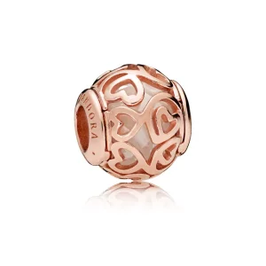 Charm PANDORA cuore di filigrana in PANDORA Rose (immagine per) Charm PANDORA cuore di filigrana in PANDORA Rose