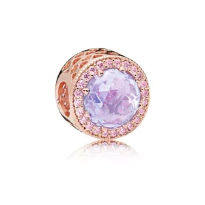 Charm PANDORA Lavanda radiosa cuore in PANDORA Rose (immagine per) Charm PANDORA Lavanda radiosa cuore in PANDORA Rose