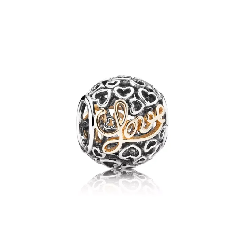(immagine per) Charm PANDORA Messaggio d'amore Bicolore