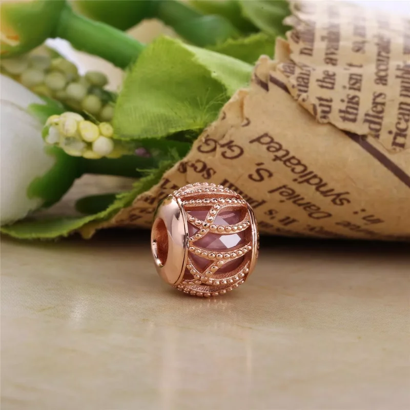 (immagine per) Charm PANDORA Radianza intrecciata in PANDORA Rose - Visualizza 2