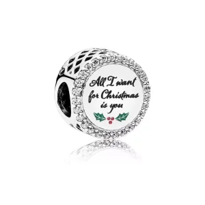 (immagine per) Charm PANDORA Tutto quello che voglio a Natale in argento