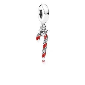 Charm Pendente Bastoncino Di Zucchero Scintillante - PANDORA (immagine per) Charm Pendente Bastoncino Di Zucchero Scintillante - PANDORA