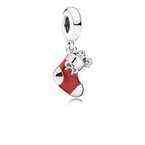 Charm Pendente Calza di Natale - PANDORA (immagine per) Charm Pendente Calza di Natale - PANDORA