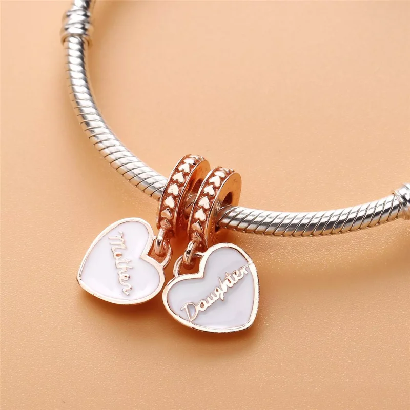 (immagine per) Charm Pendente Cuori Mamma & Figlia - PANDORA - Visualizza 4