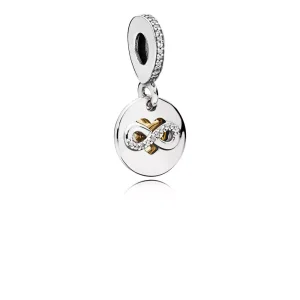 (immagine per) Charm Pendente PANDORA Cuore dell'Infinito Bicolore