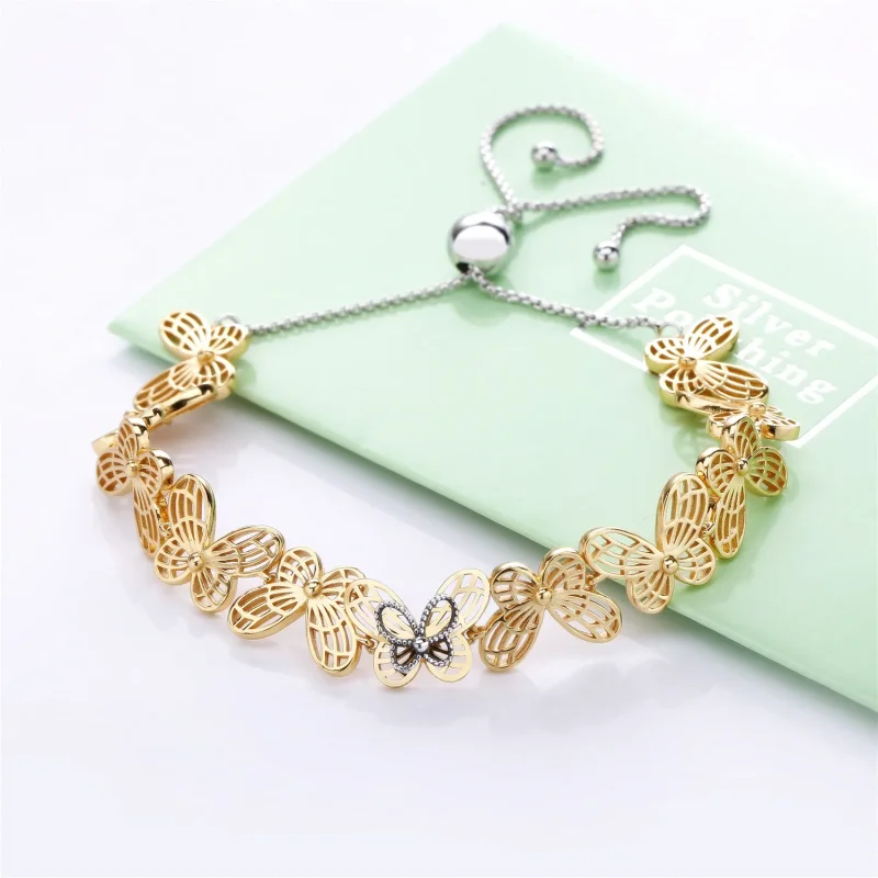 (immagine per) Bracciale con chiusura Scorrevole Farfalle - PANDORA - Visualizza 2