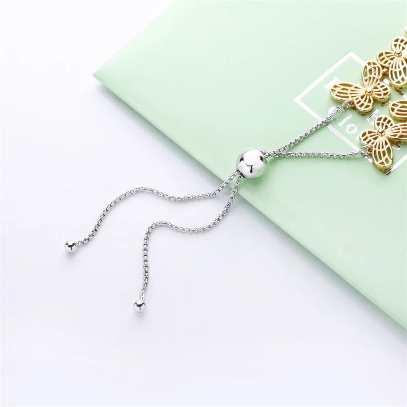 (immagine per) Bracciale con chiusura Scorrevole Farfalle - PANDORA - Visualizza 4