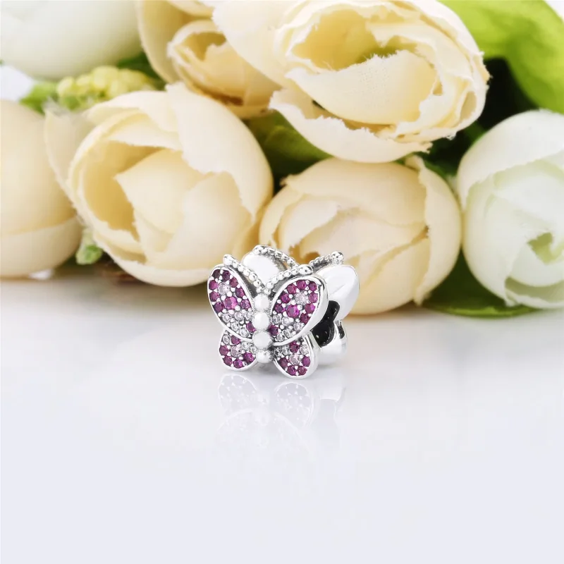 (immagine per) Charm Farfalla Rosa Scintillante - PANDORA - Visualizza 3
