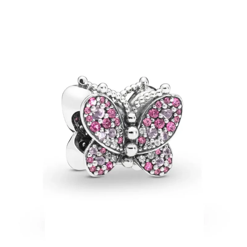 (immagine per) Charm Farfalla Rosa Scintillante - PANDORA