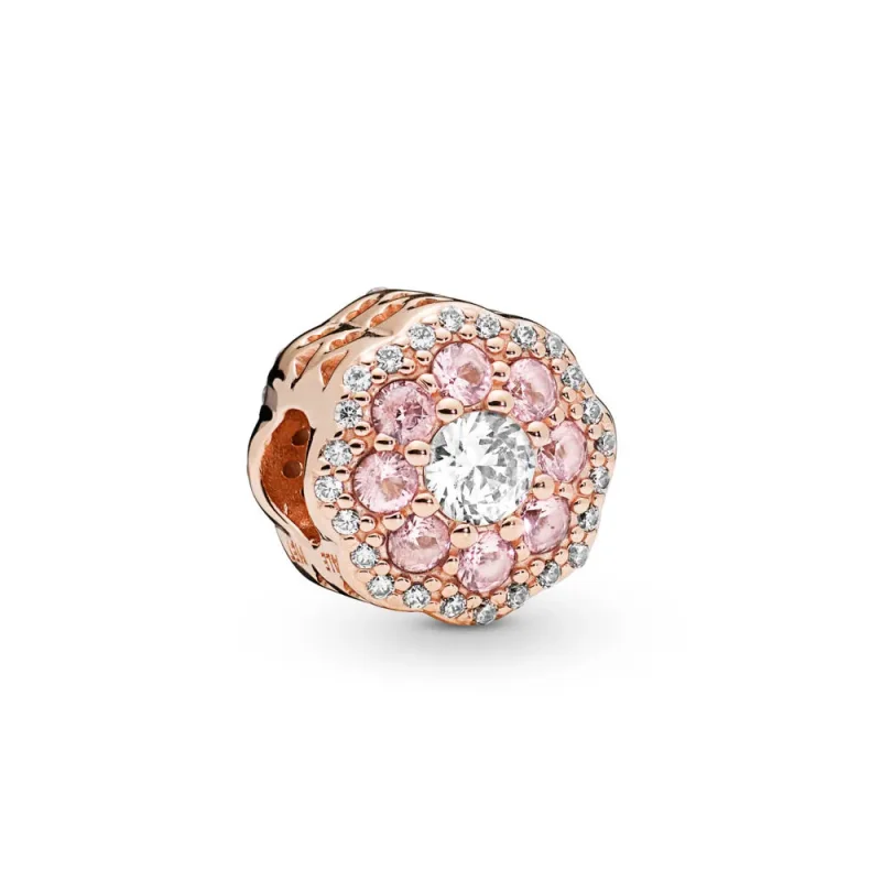 (immagine per) Charm Fiore Rosa Scintillante - PANDORA