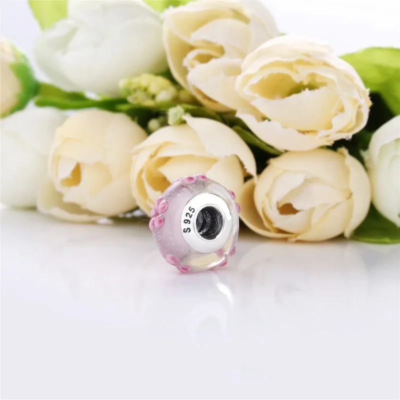 (immagine per) Charm Fiori Rosa - PANDORA - Visualizza 3