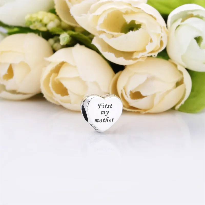 (immagine per) Charm PANDORA "First my mother" Cuore in argento - Visualizza 2