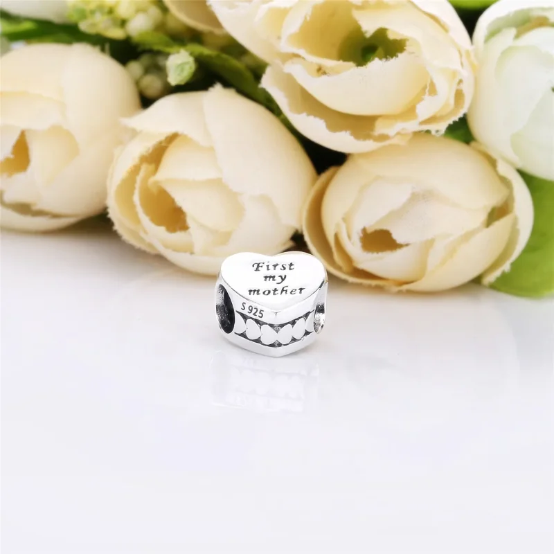 (immagine per) Charm PANDORA "First my mother" Cuore in argento - Visualizza 3