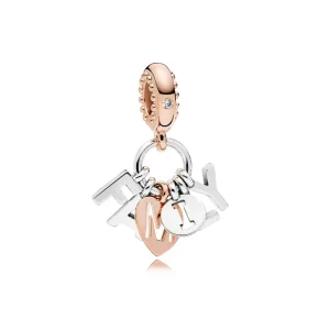 Charm Pendente PANDORA Famiglia perfetta in PANDORA Rose (immagine per) Charm Pendente PANDORA Famiglia perfetta in PANDORA Rose