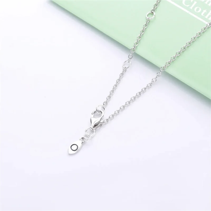 (immagine per) Collana con pendente Cuore Asimmetrici Luminosi - PANDORA - Visualizza 4