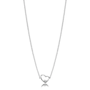 (immagine per) Collana con pendente Cuore Asimmetrici Luminosi - PANDORA