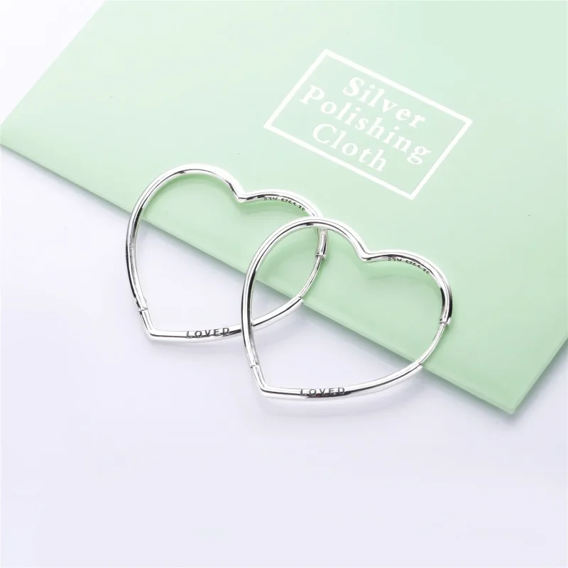 (immagine per) Orecchini Cuore d’Amore Asimmetrici - PANDORA - Visualizza 2
