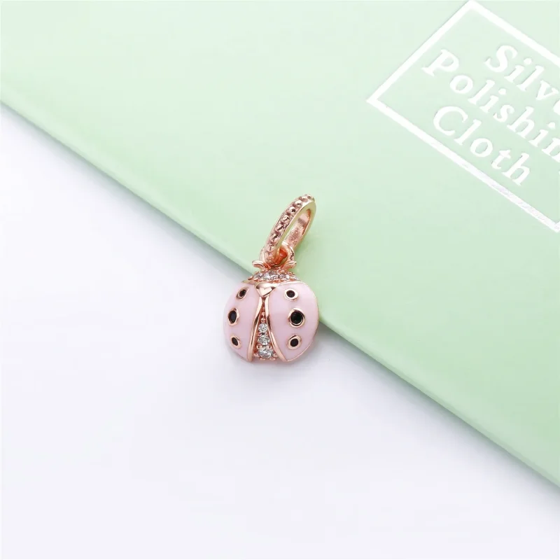 (immagine per) Pendente Coccinella Rosa Portafortuna - PANDORA - Visualizza 4