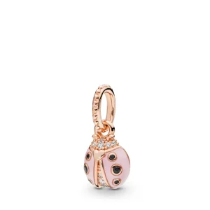 Pendente Coccinella Rosa Portafortuna - PANDORA (immagine per) Pendente Coccinella Rosa Portafortuna - PANDORA