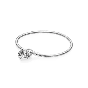 (immagine per) PANDORA Regal Heart Padlock Bracelet