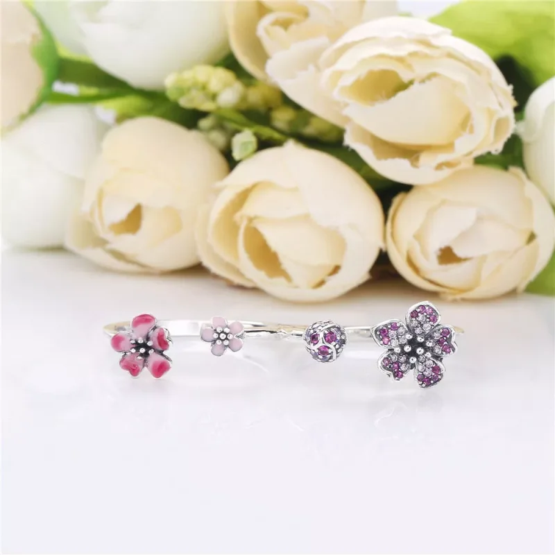 (immagine per) Anello PANDORA Fiori di fiori di pesco 198091NCCMX - Visualizza 2