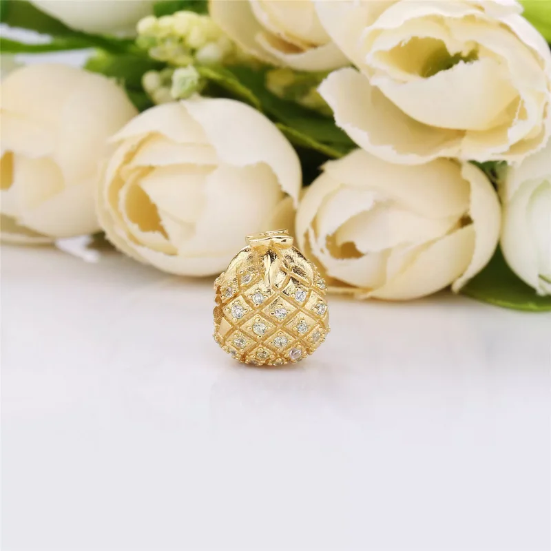 (immagine per) Charm PANDORA Ananas d'Oro 767904CCZ - Visualizza 2