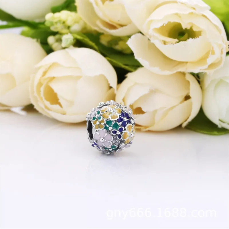 (immagine per) Charm PANDORA Bouquet di Fiori 797907ENMX - Visualizza 2