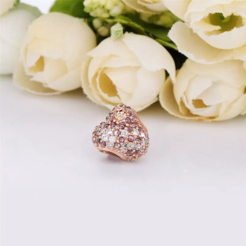 (immagine per) Charm PANDORA Cuore con Coccinella Splendente 787894NPOMX - Visualizza 3