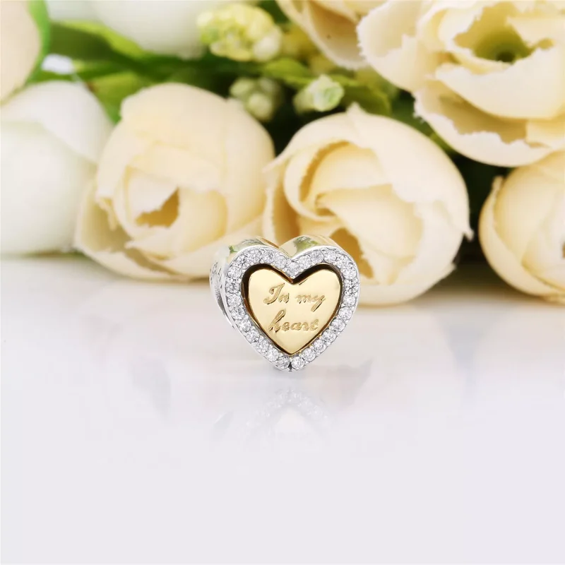 (immagine per) Charm PANDORA Nel mio cuore 767606CZ - Visualizza 2