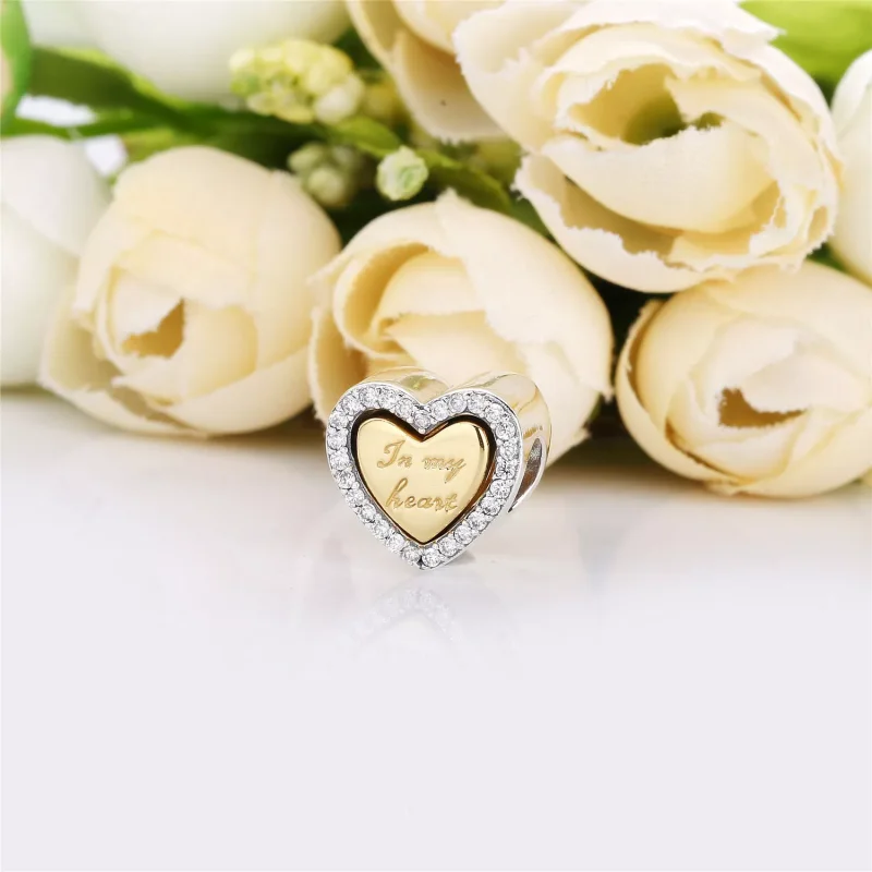 (immagine per) Charm PANDORA Nel mio cuore 767606CZ - Visualizza 3