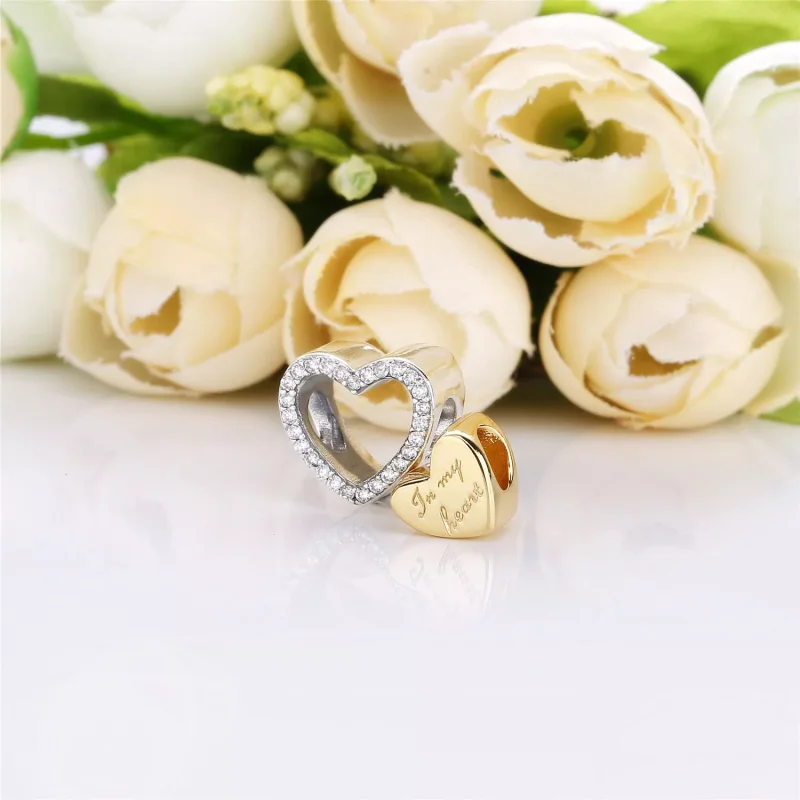 (immagine per) Charm PANDORA Nel mio cuore 767606CZ - Visualizza 4