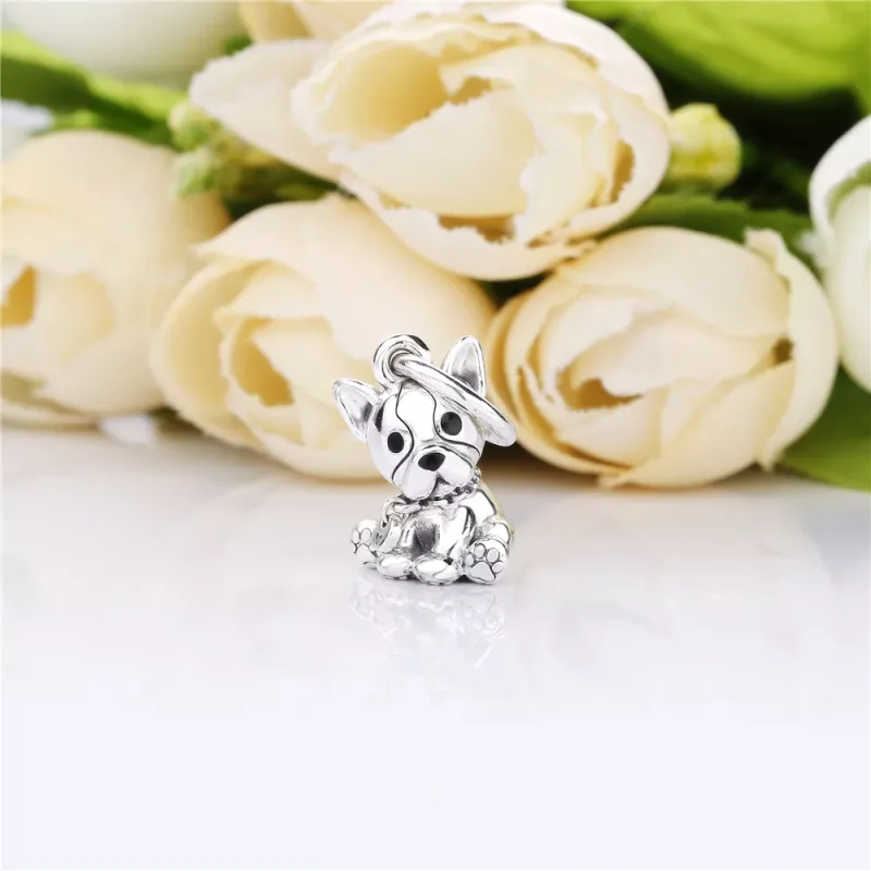 (immagine per) Charm Pendente PANDORA Cane Cucciolo di Bulldog 798008EN16 - Visualizza 2