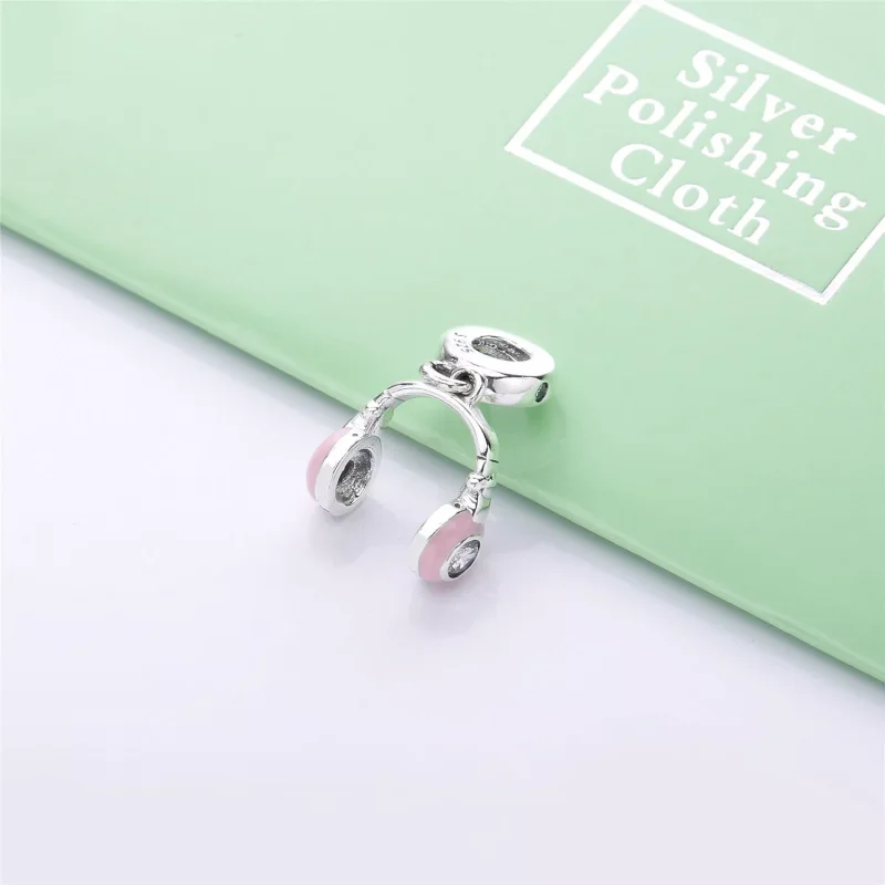 (immagine per) Charm Pendente PANDORA Cuffie Rosa 797902EN160 - Visualizza 3