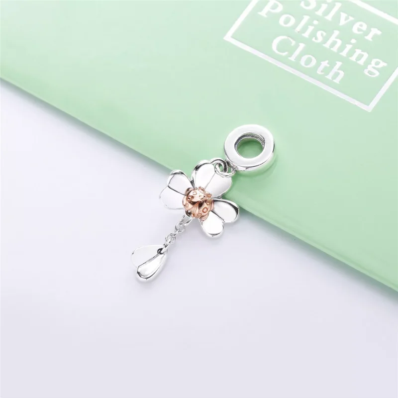 (immagine per) Charm Pendente PANDORA Quadrifoglio & Coccinella 787877 - Visualizza 2