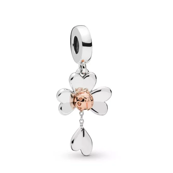 (immagine per) Charm Pendente PANDORA Quadrifoglio & Coccinella 787877