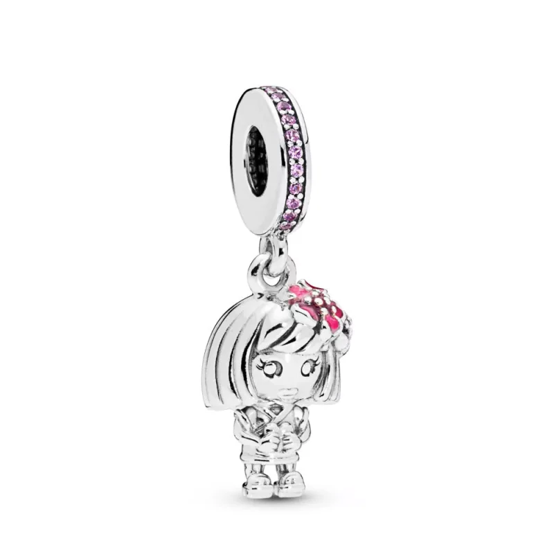 (immagine per) Charm pendente PANDORA Ragazza di fiore cinese 798114SSP