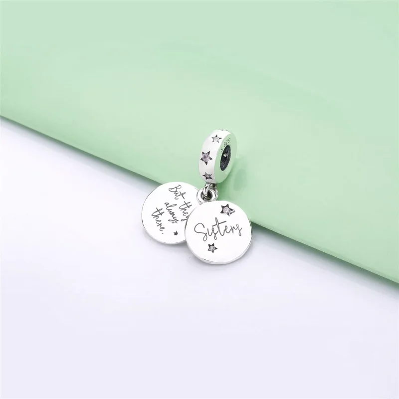 (immagine per) Charm Pendente PANDORA Sorelle per Sempre 798012FPC - Visualizza 3