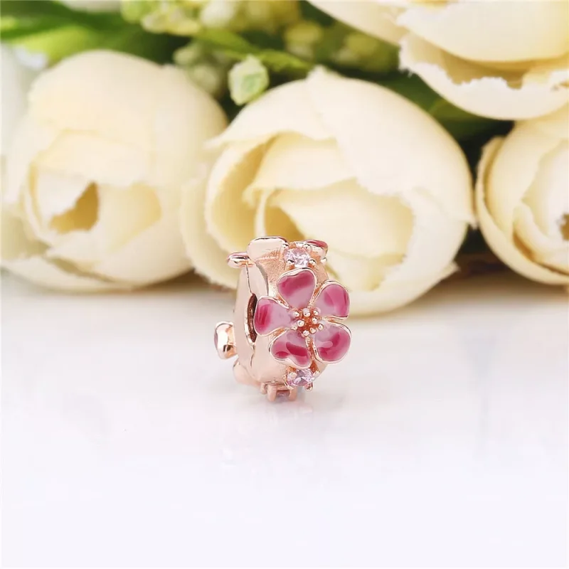 (immagine per) Clip PANDORA Fiore di pesco in fiore 788099CZ - Visualizza 2