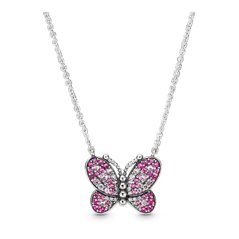 (immagine per) Collana PANDORA Farfalla Rosa Scintillante 397931NCCMX-50