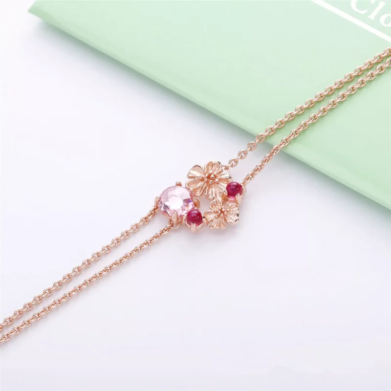 (immagine per) Collana PANDORA Fiore di pesco in fiore 388101NCC - Visualizza 3